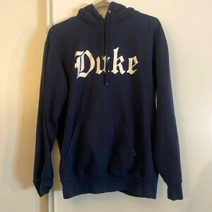 Medium Duke University Gothic Navy Blue Hoodie